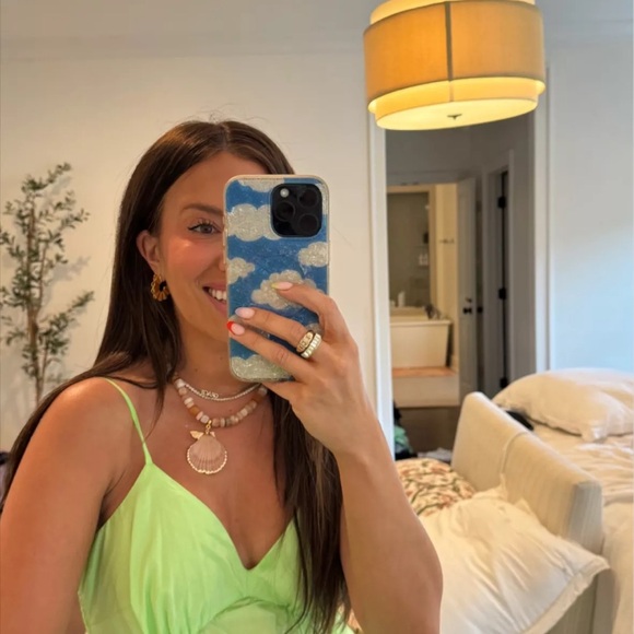 BNWT A New Day Neon, Lime Green Tiered Maxi Sundress by Target XS - Picture 5 of 11